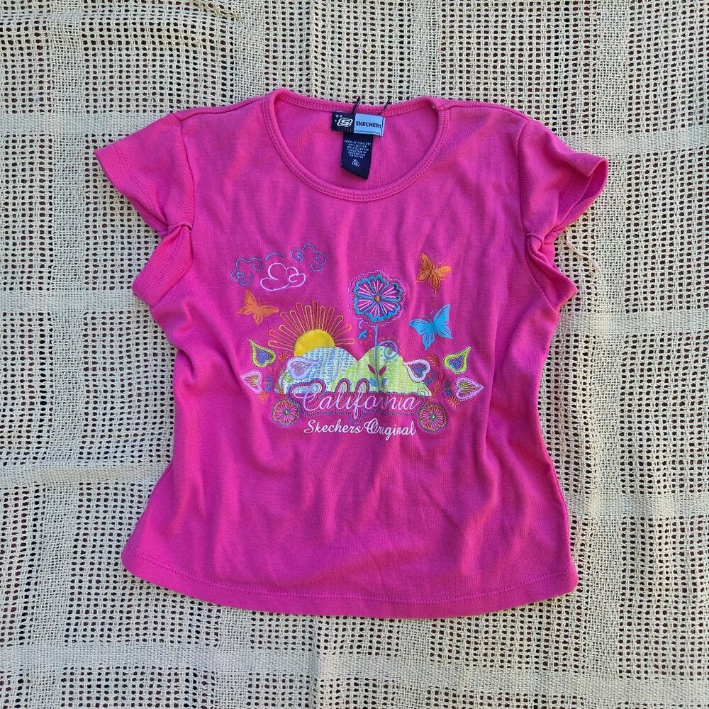 Y2K Skechers Baby Tee